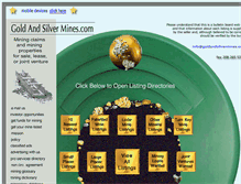 Tablet Screenshot of goldandsilvermines.com